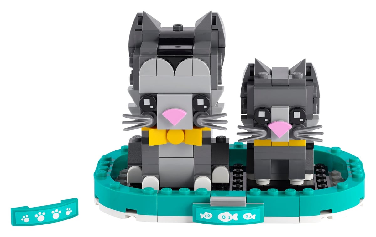 BrickHeadz : chat et chaton à poil court