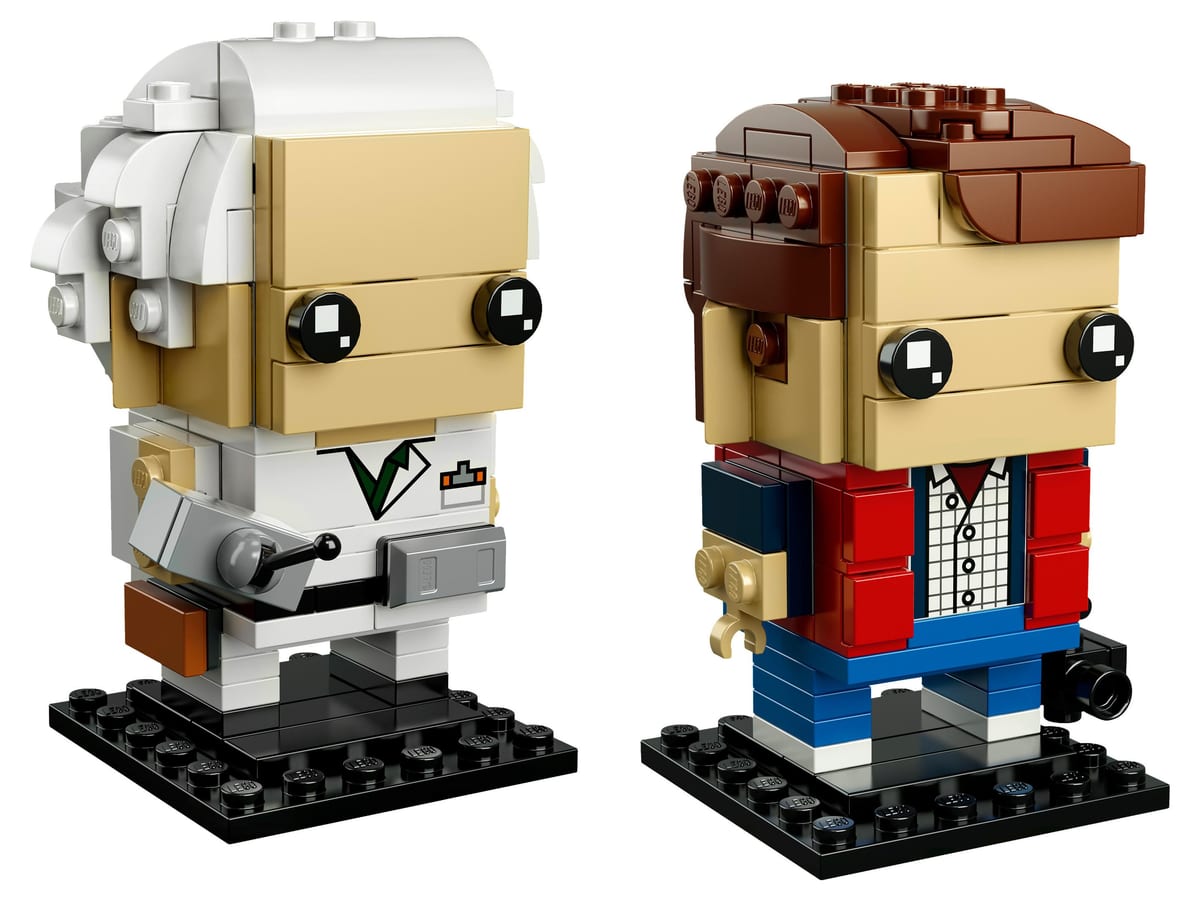 Back to the Future BrickHeadz: Marty McFly & Doc Brown