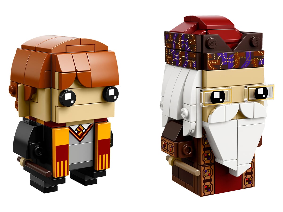 BrickHeadz Harry Potter : Ron Weasley et Albus Dumbledore