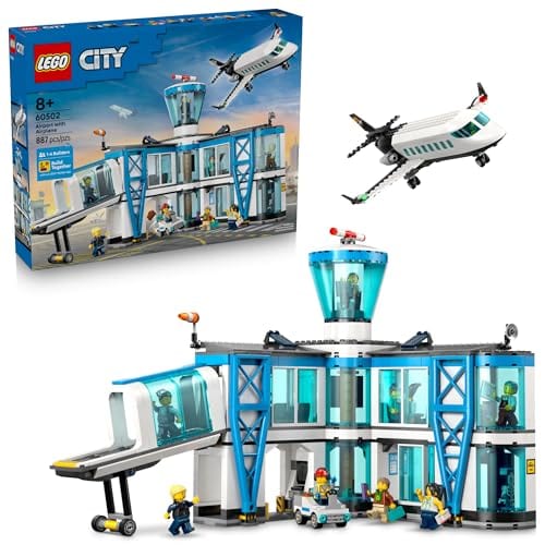 City: Airport with Airplane