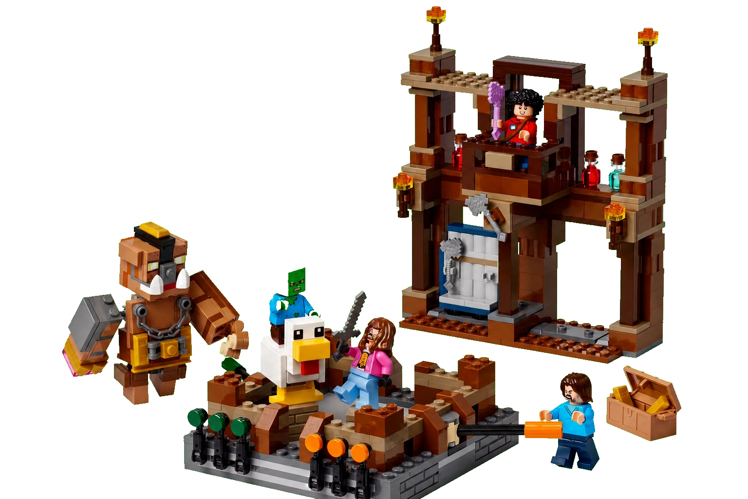 Minecraft: Woodland Mansion Fighting Ring