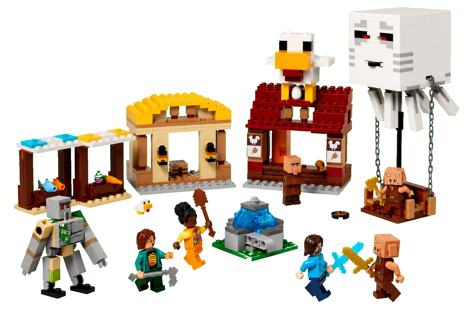 Minecraft: The Ghast Balloon Village Attack
