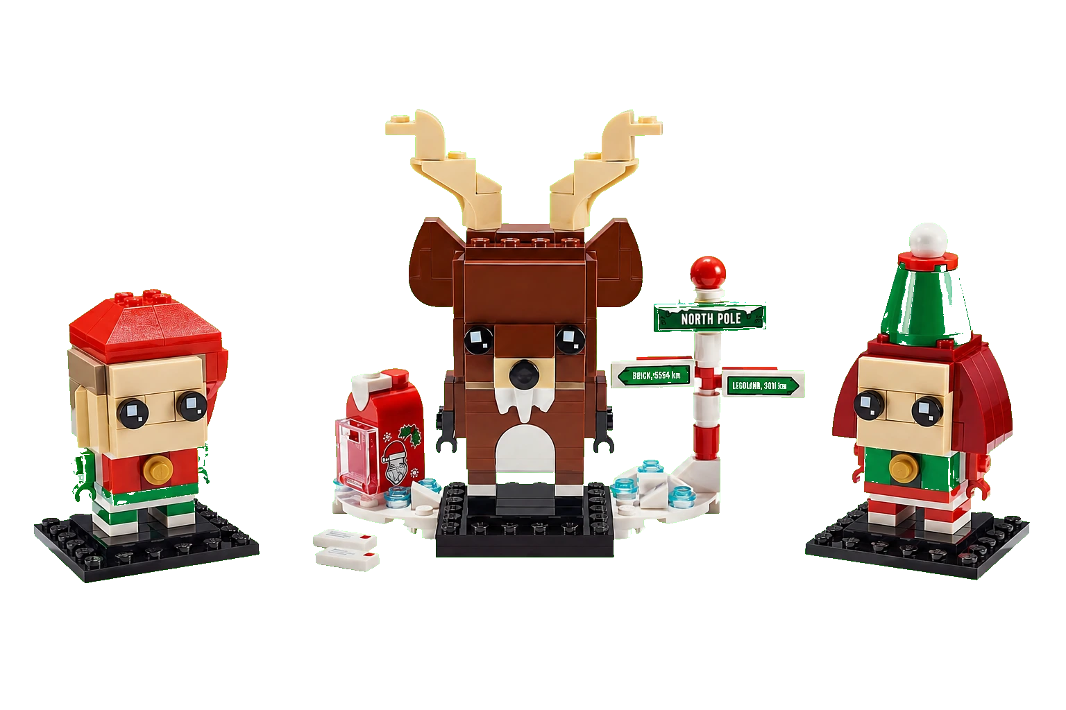 BrickHeadz : renne, lutin et lutine