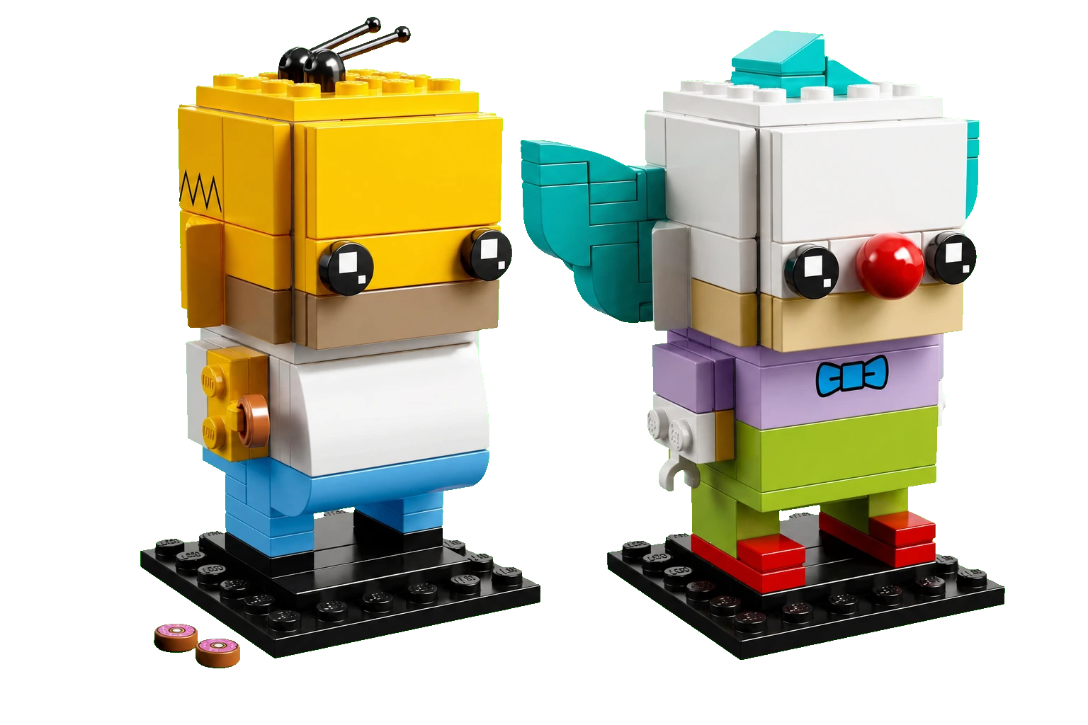 The Simpsons BrickHeadz: Homer Simpson & Krusty the Clown