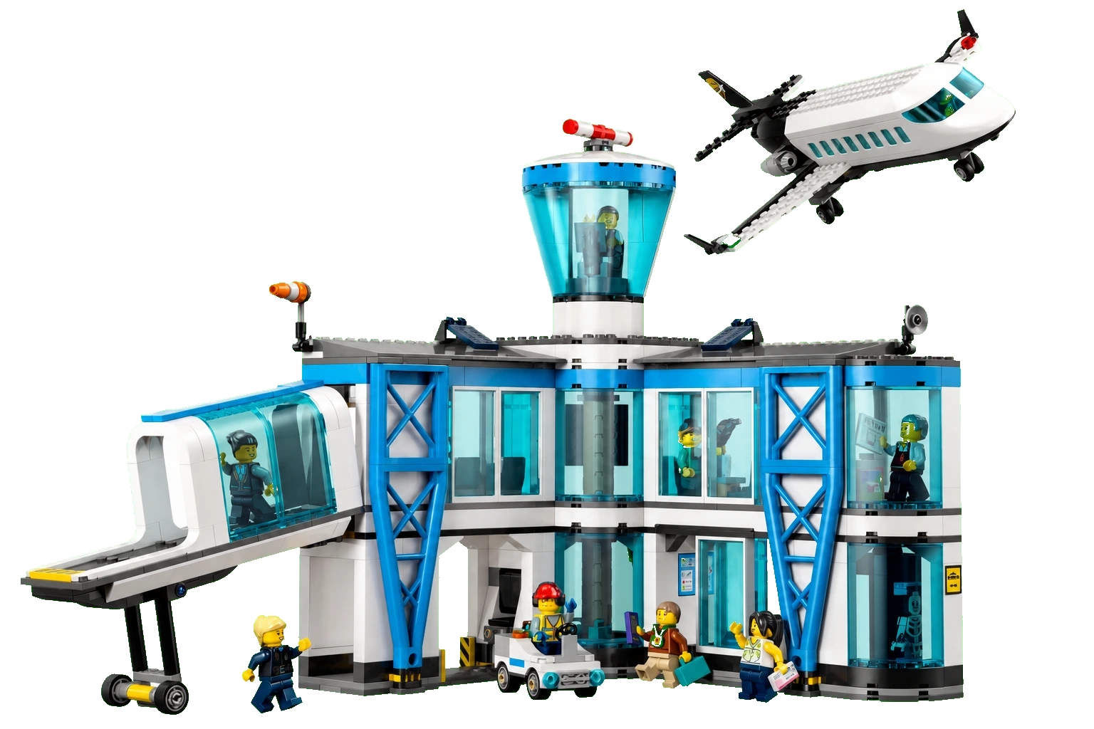 City: Airport with Airplane