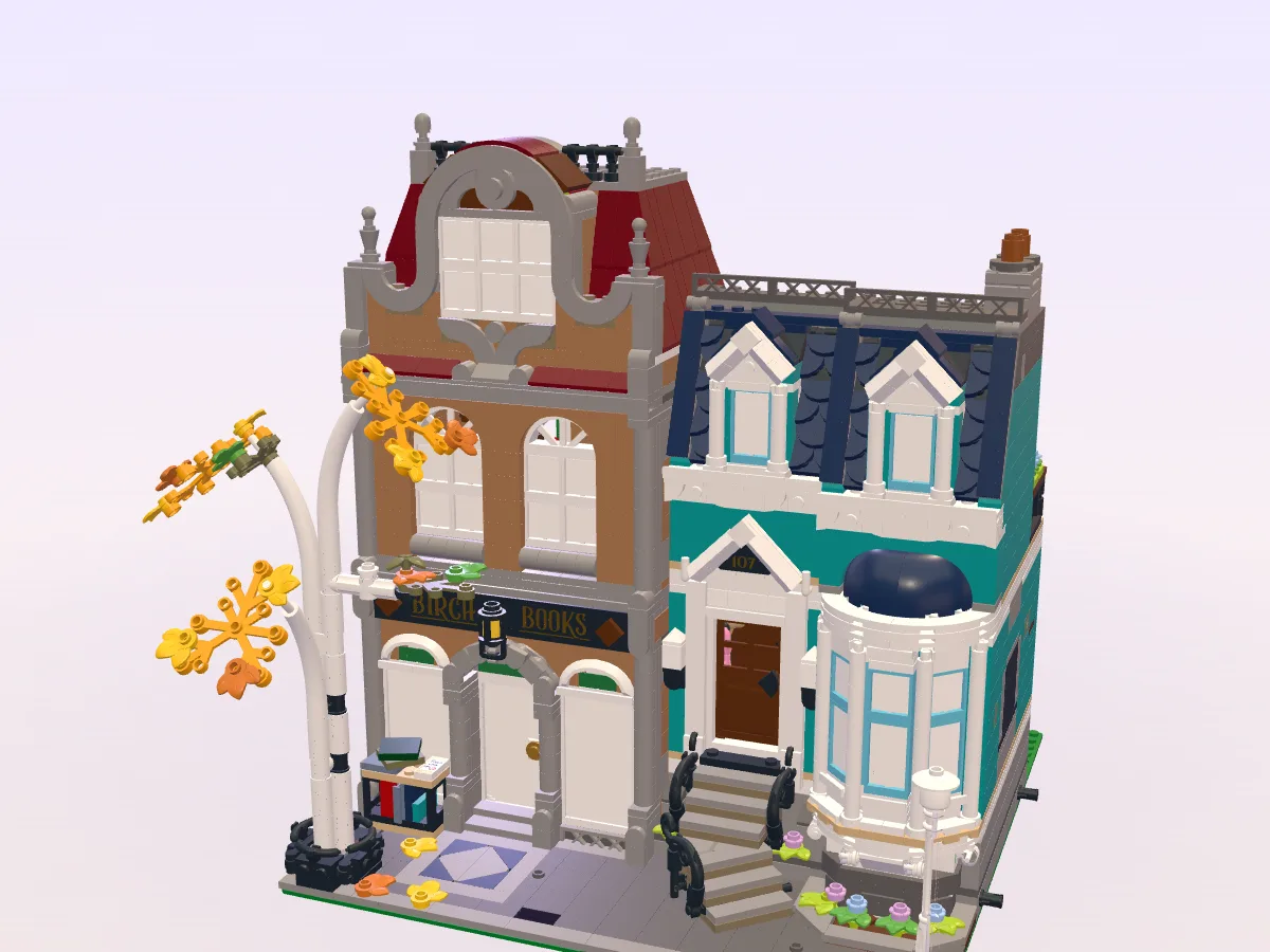 Bookshop, building itself brick by brick